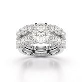 4.64 CT Lab Diamond Round Cut Ring
